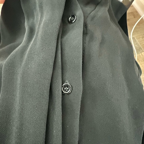 Saba Black Midi Dress high neck, sleeveless size M EUC - Picture 8 of 8